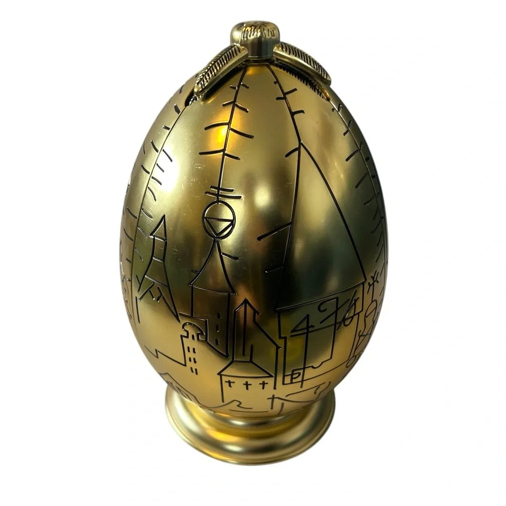 RARE Pottery barn Harry Potter triwizard golden egg‎ Jewelry necklace holder box